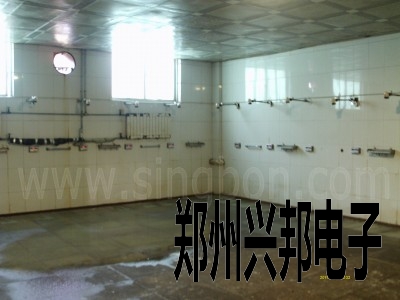 IC卡水控机在中国平煤神马能源化工集团十二矿职工浴室安装现场